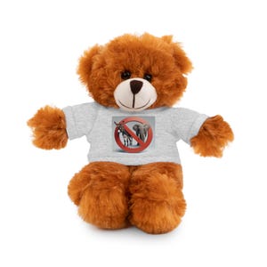 Knuffels, T-shirt geen politieke partijen, knuffel, knuffel, cadeau voor kinderen, politiek cadeau