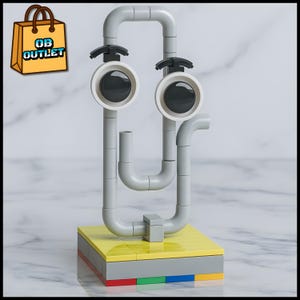 Buildible Clippy Retro Desk Toy – Funny Office Desk Decor, Clippy Meme Figurine 3D Printed Model Louis Rossman Clippy Profile Photo