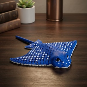 3D-utskriven Flexi Manta Ray: Ledad fidgetleksak