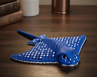 3D Printed Flexi Manta Ray: Articulated Fidget Toy