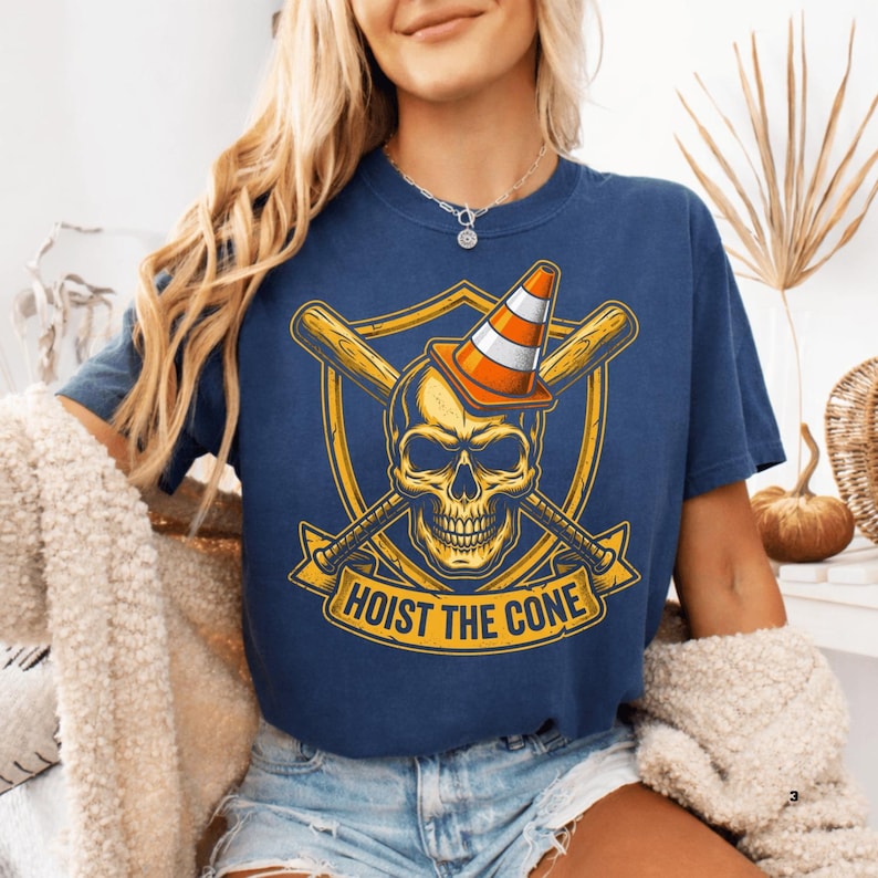 Skull Baseball Cone PNG: Hoist The Cone Sports Meme Graphic (Digital Download) image 3