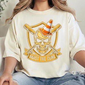 Skull Baseball Cone PNG: Hoist The Cone Sports Meme Graphic (Digital Download) image 9
