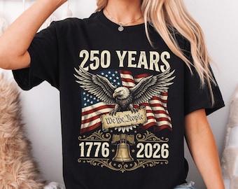 250th Anniversary Eagle Flag Clipart: Independence Day 2026 (Digital Download)