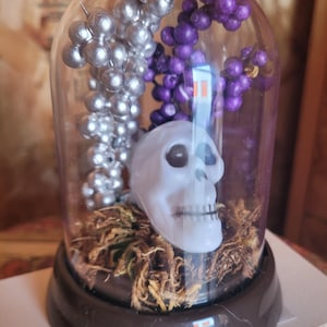 ハロウィンプラスチッククロッシュ、スカルデコレーション、ハンドメイド