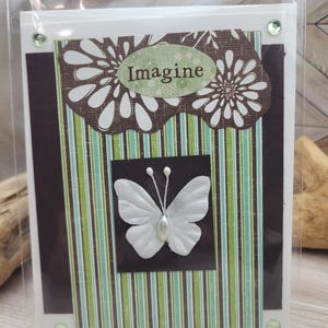 Carte papillon, Carte de voeux vierge, Fait main, Carte de l'amitié