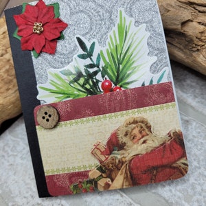 Altered Small Notebook, Christmas Journal
