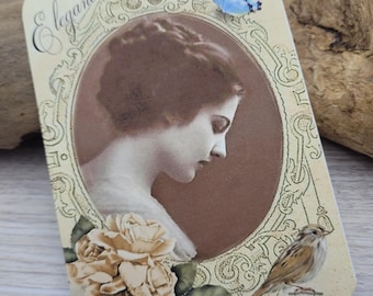 Victorian Journal Card, Pocket Insert Embellishment