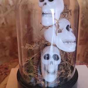 ハロウィンプラスチッククロッシュ、スカルデコレーション、ハンドメイド