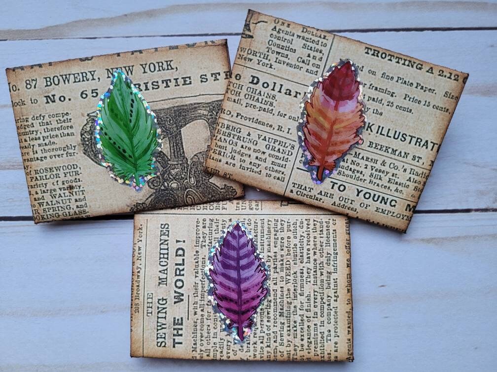 Mini Handmade Envelopes Embellished For Junk Journals Ephemera