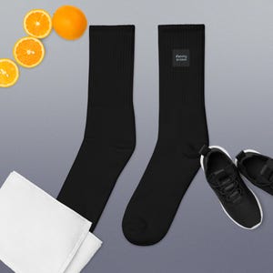 Spooky Season Socks | Embroidered Halloween Socks | Made in USA | Cushioned Crew Socks