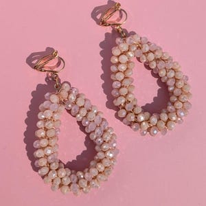 Clip-on oorbellen met glanzende kraaltjes | Elegant & Comfortabel | Geen gaatjes nodig