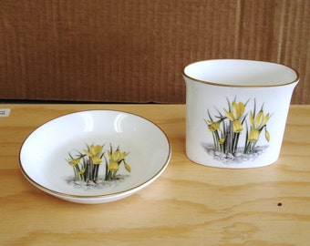 Vintage ROYAL WORCESTER Fine Bone China Vanity set England.