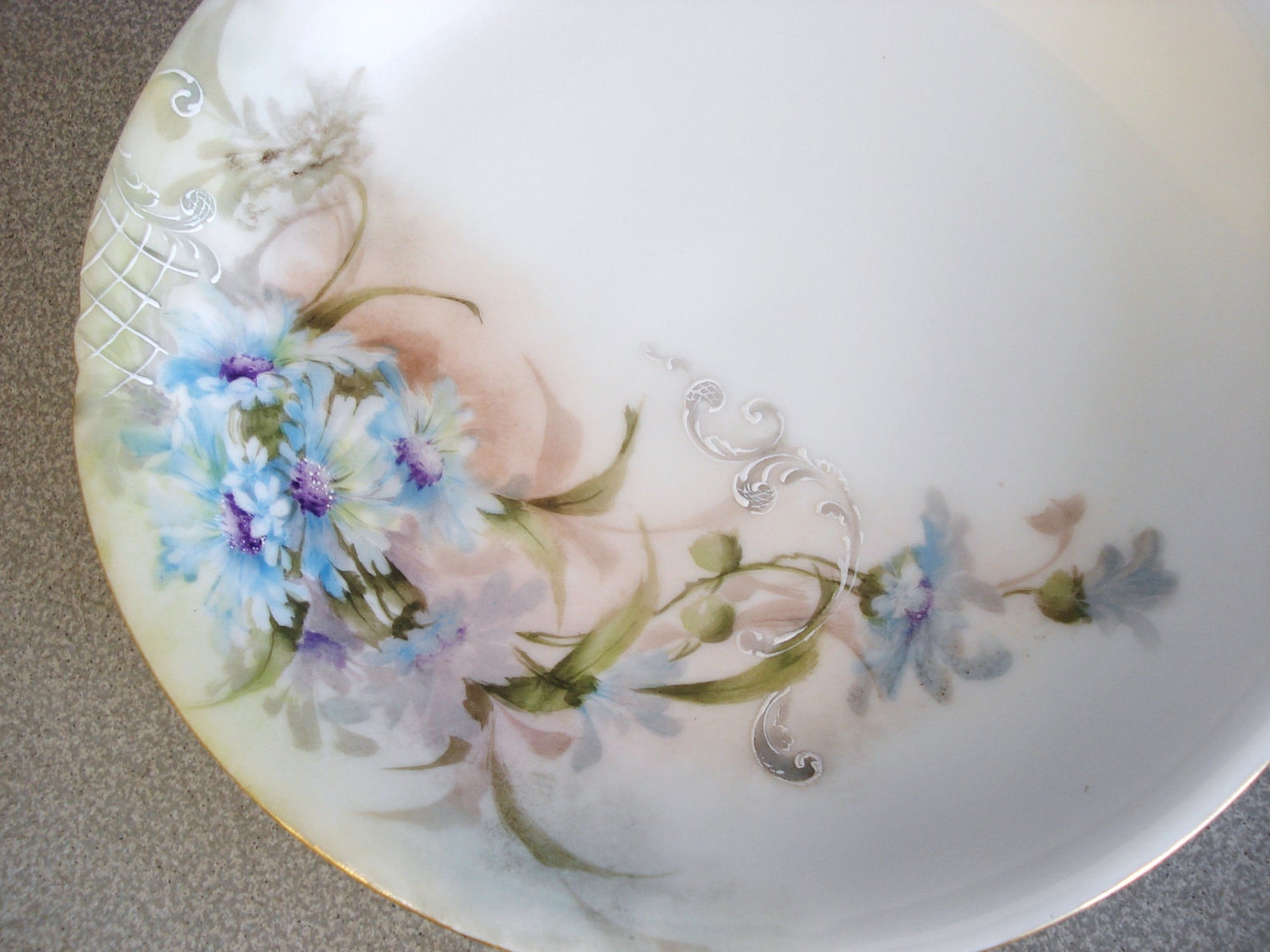 Vintage J. P. Limoges France Hand Painted Artist Signed Plate. Etsy