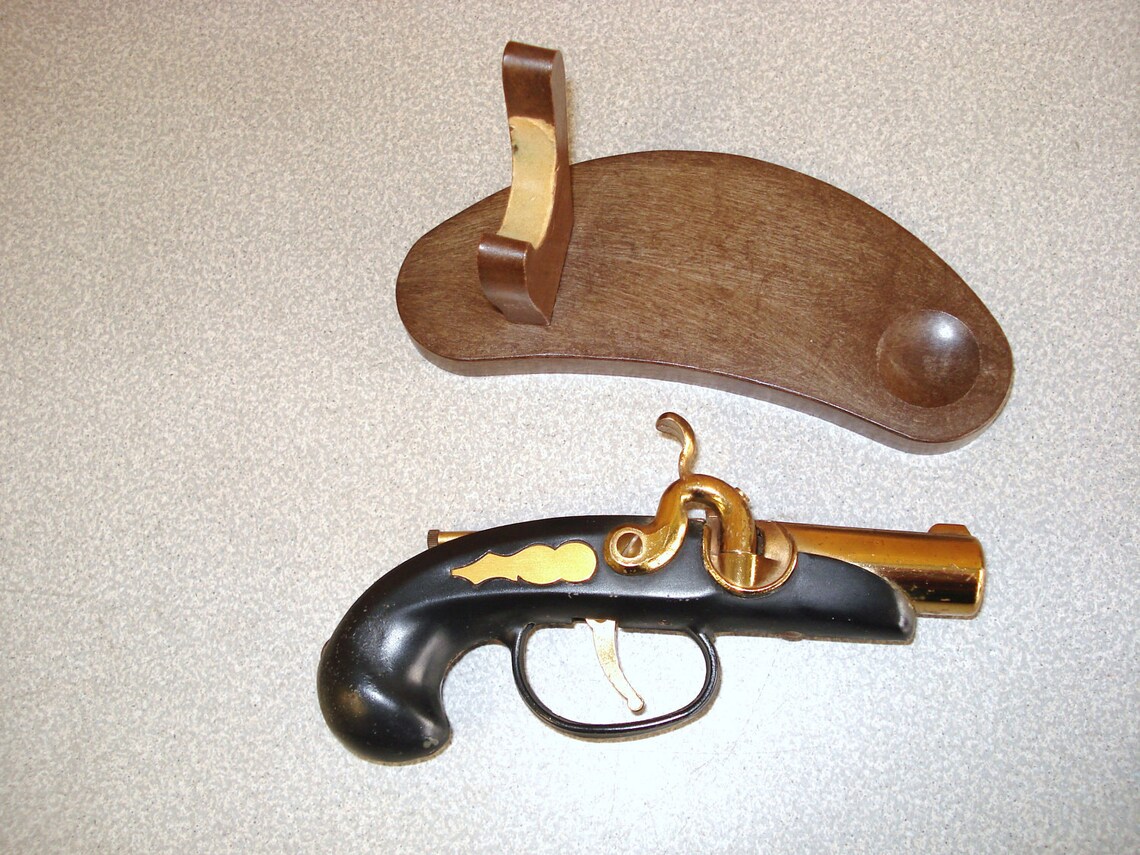 Vintage Gun Pistol Cigarette Lighter With A Stand Japan. Etsy