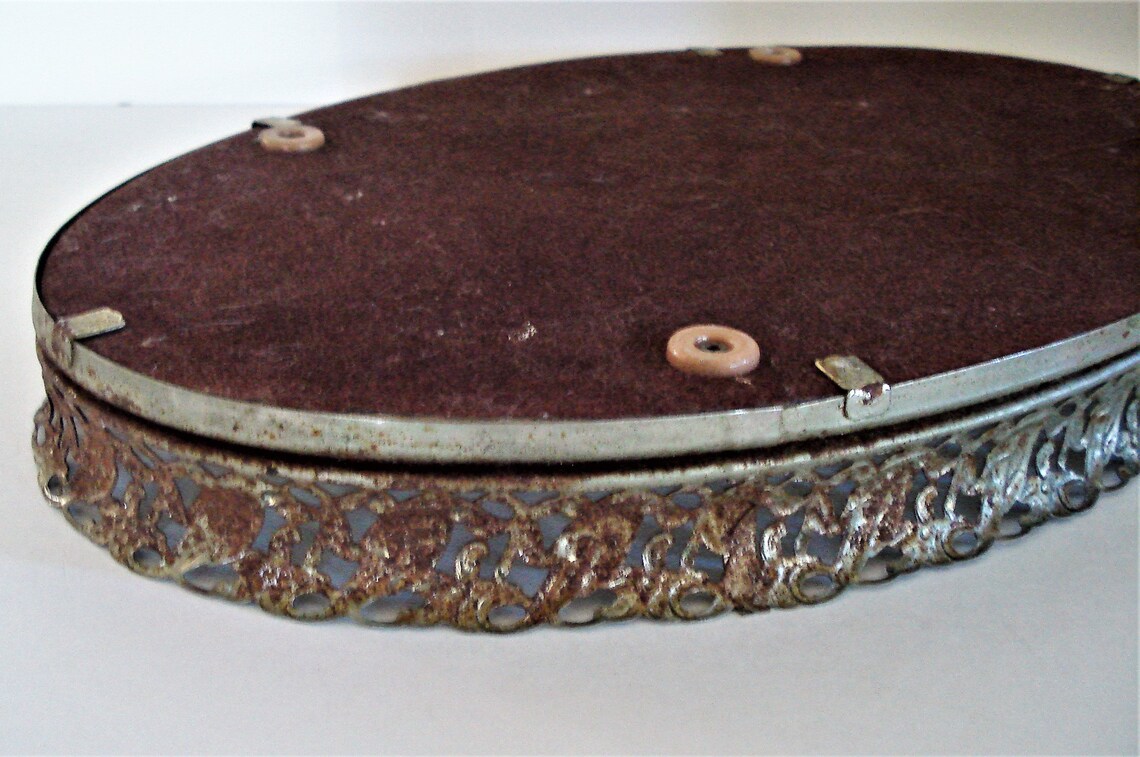 Vintage Mirror Dresser Tray. Etsy