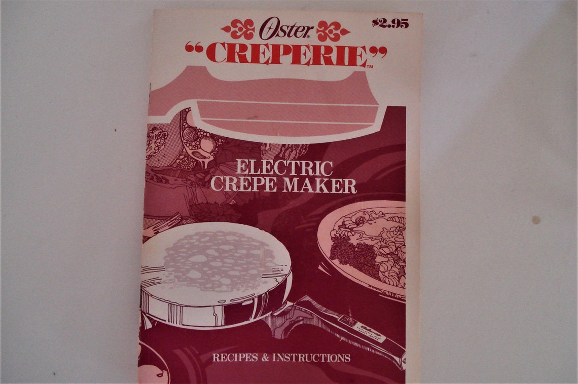 OSTER Electric Crepe Maker Manual Replacement Parts. Etsy