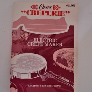 OSTER Electric Crepe Maker Manual Replacement Part(s).