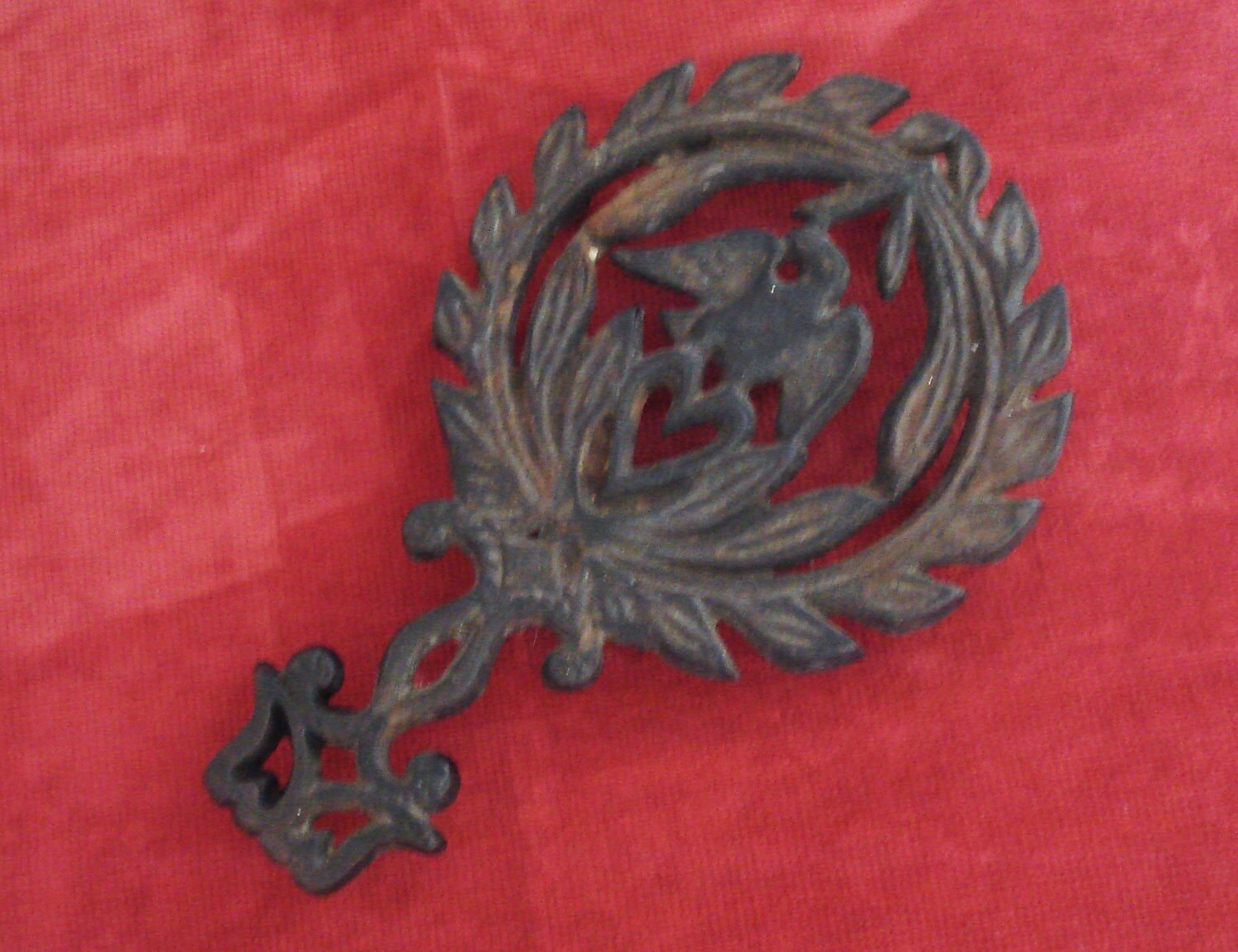 Vintage Cast Iron Trivet American Eagle Design. Etsy