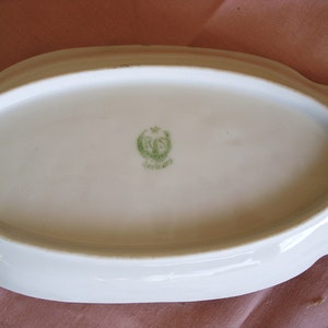 Vintage R And S Germany Porcelain Hand Painted Serving Dish. image 5