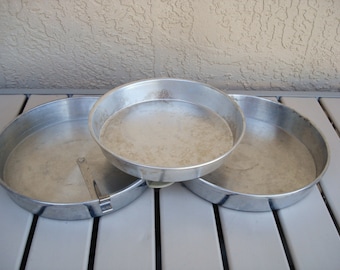 MIRRO Bakeware Aluminum Cake Pans 8", 9", With Release Level.