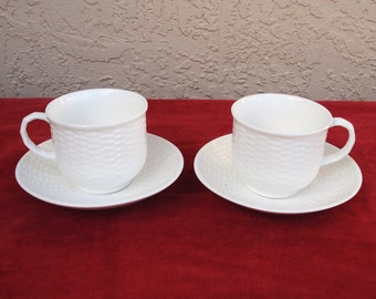 WEDGWOOD NANTUCKET Cups With  Saucers.