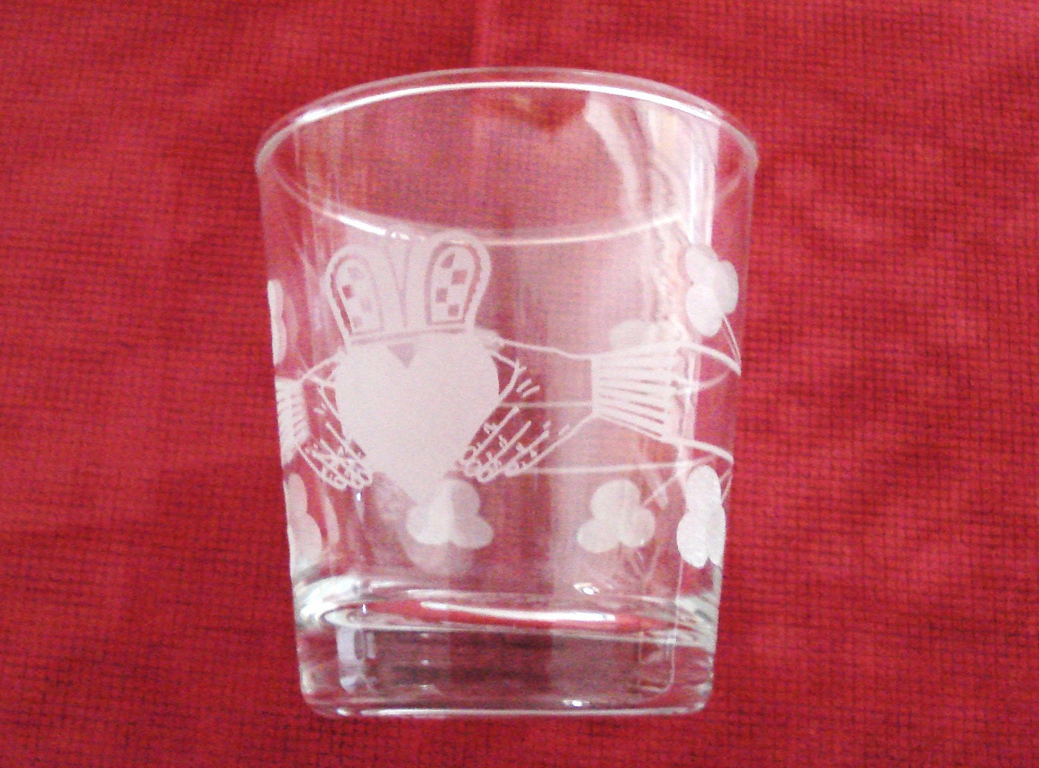 Set of 4 Beverage Tumblers Glasses Etched Glass. Etsy