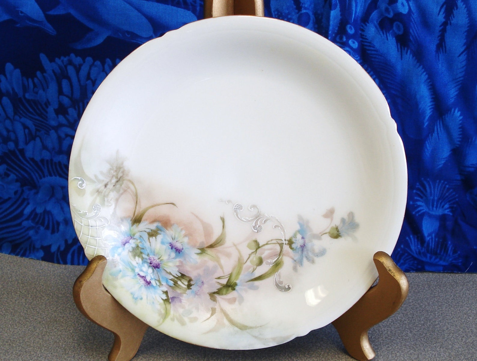 Vintage J. P. Limoges France Hand Painted Artist Signed Plate. Etsy