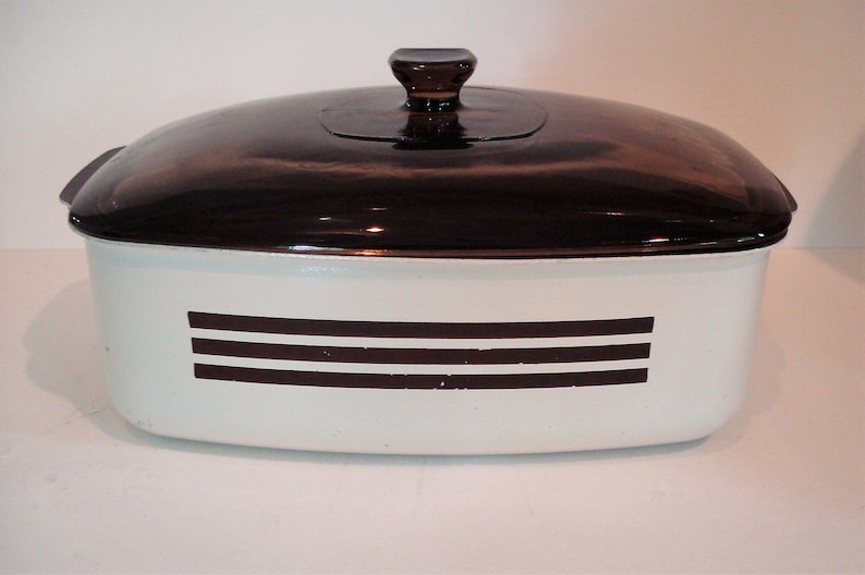 Electric Enamelware WEST BEND Crock Pot Slow Cooker Pot Lid Etsy