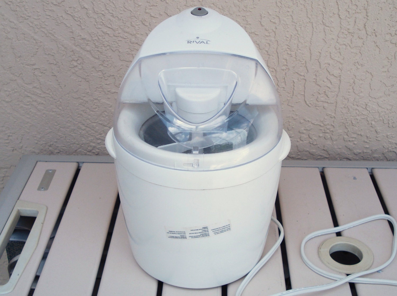 RIVAL 1 Qrt Electric Ice Cream Frozen Yogurt Sherbert Maker Motor Lid Replacement Parts. Etsy