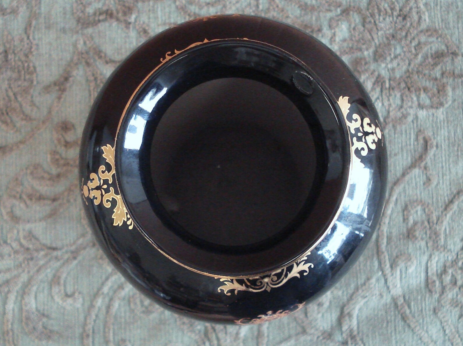 Limoges P. R. G. Fine Porcelain Black and Gold Vase France. Etsy