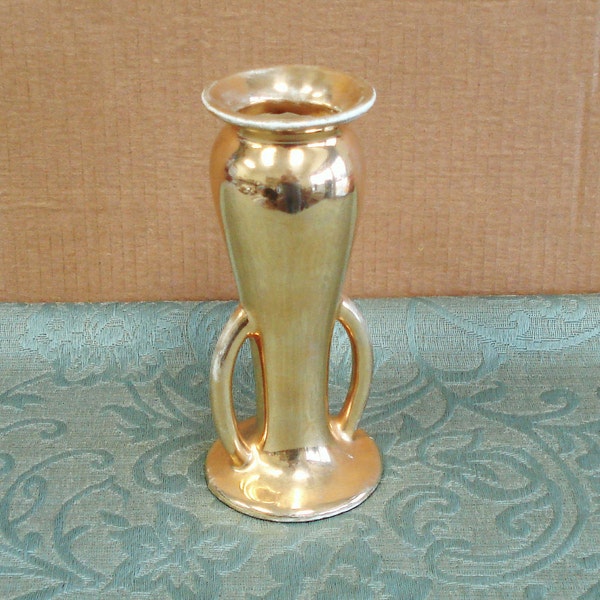 Vintage 22K Gold Plated Vase.