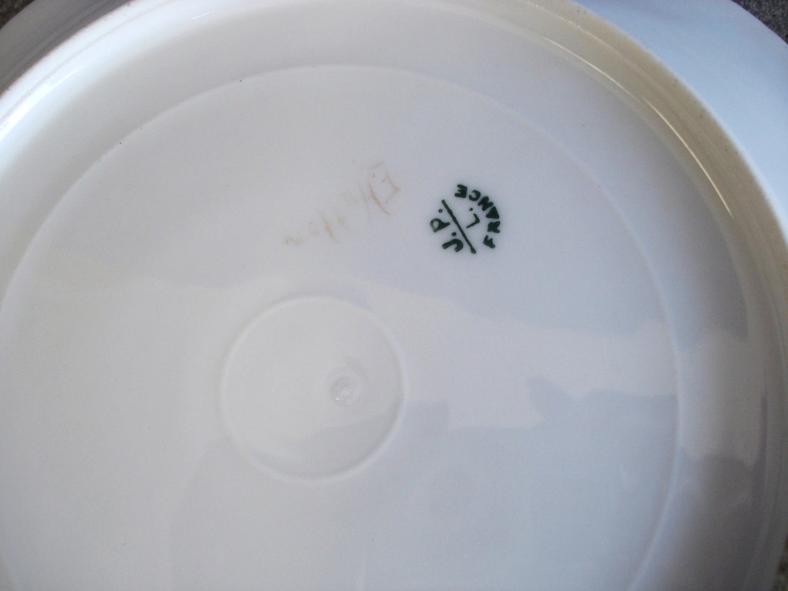 Vintage J. P. Limoges France Hand Painted Artist Signed Plate. Etsy
