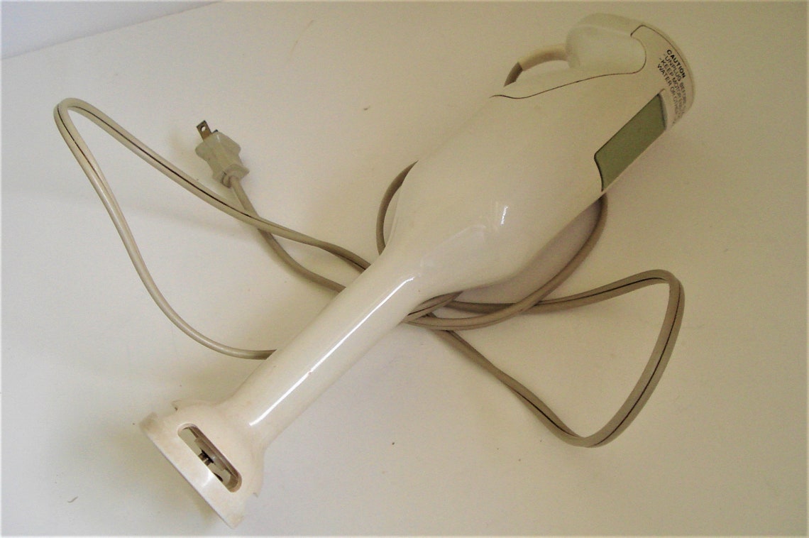 Vintage BRAUN White Hand Held Blender Model 4172. Etsy