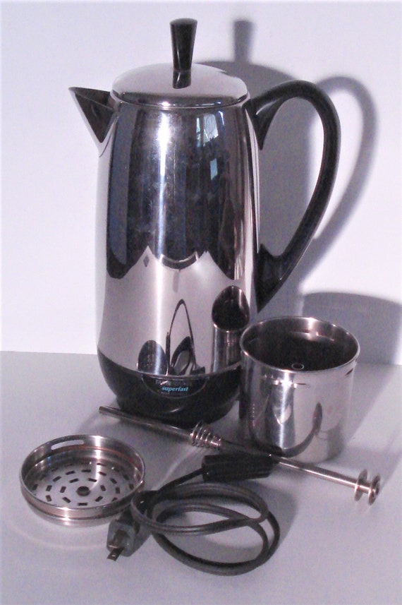 FARBERWARE Fully Automatic Electric 2 to 12 Cups Coffee Percolator Water  Boiler Model FCP-41. 