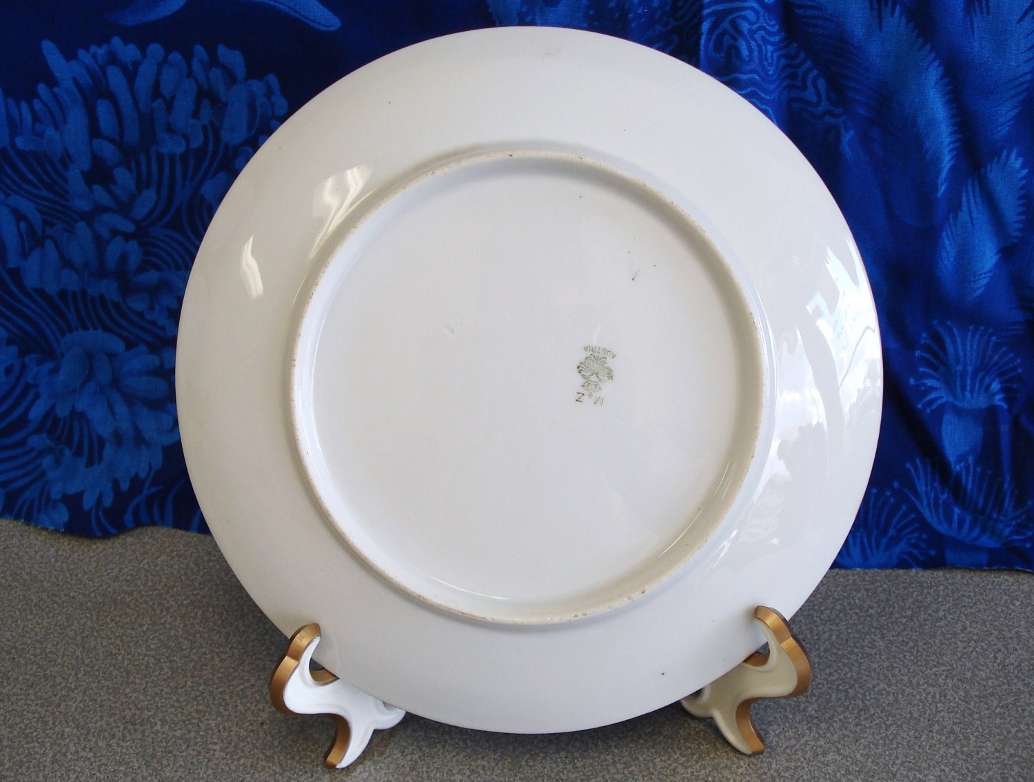 Antique M Z Austria Porcelain Hand Painted Plate. Etsy