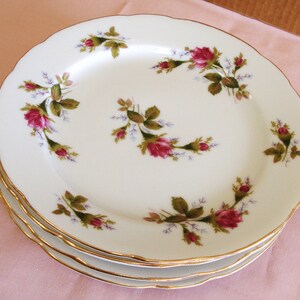 Vintage LEFTON CHINA Hand Painted 4 Salad Lunch Desert Plates. - Etsy
