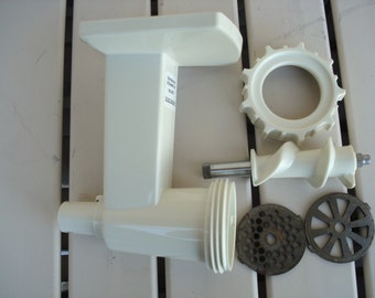 New sizes of replacement parts for the White Plastic Kitchenaid meat  grinder food chopper. FGA 1 and FGA II