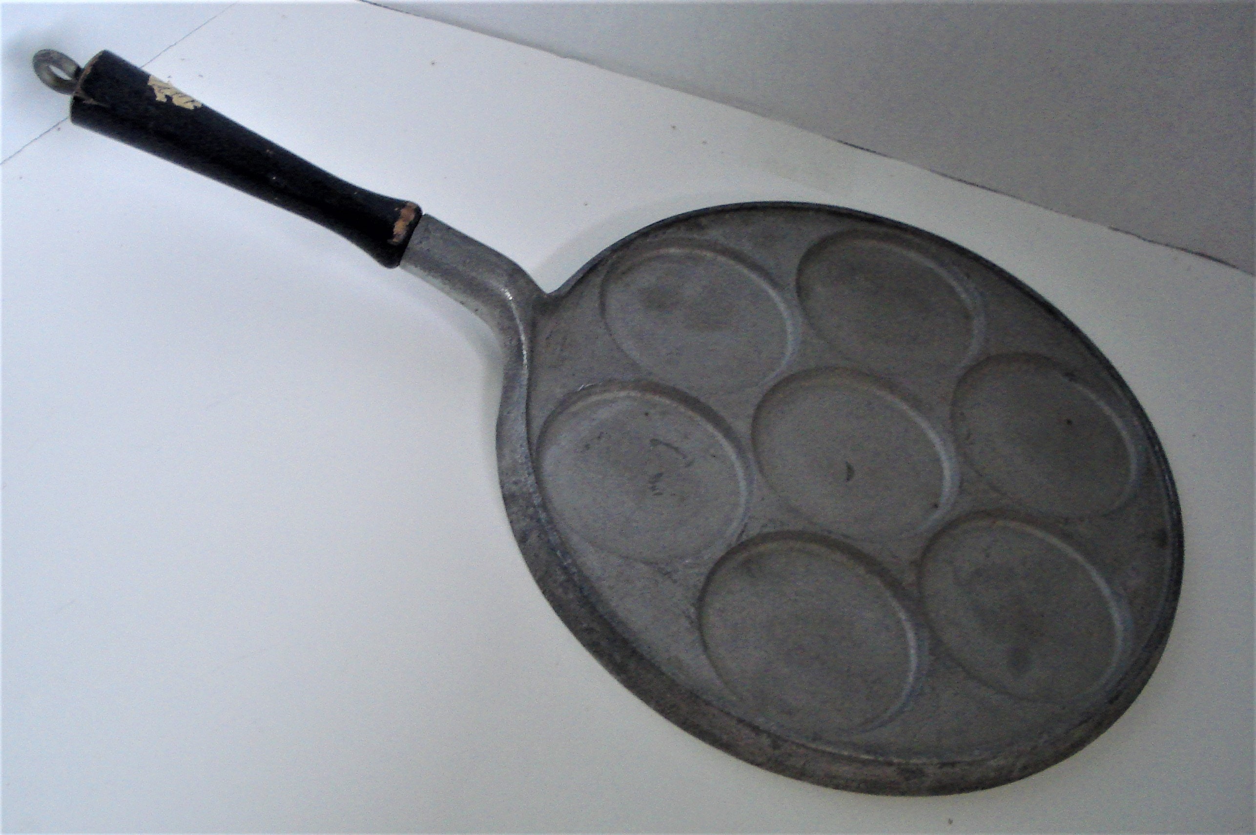 Vintage Perfect Pancake Pan Double Sided Hinged Aluminum Non Stick Heart  Mold