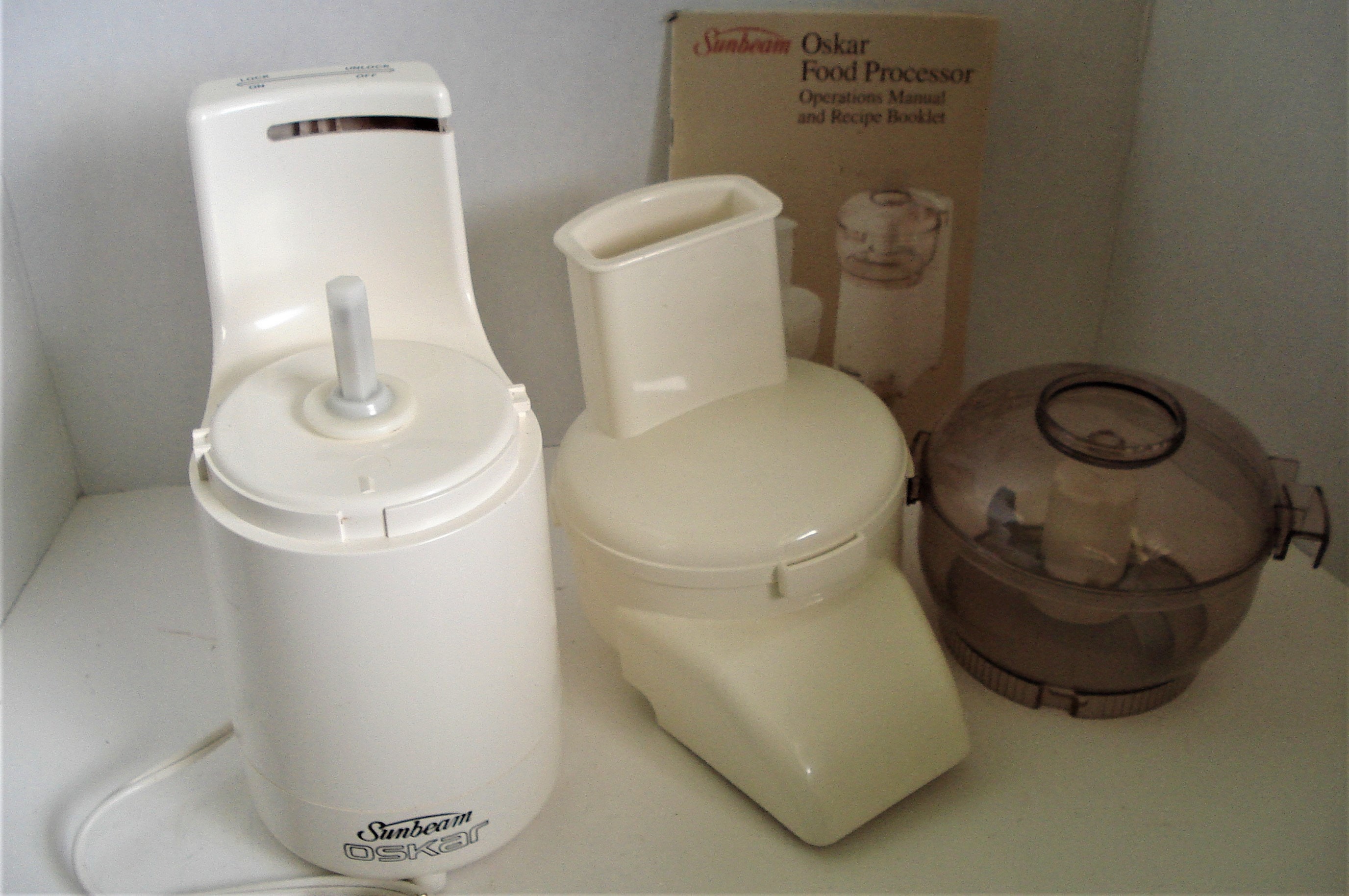 SUNBEAM OSKAR Food Processor Model 14081 Complete Set Made in