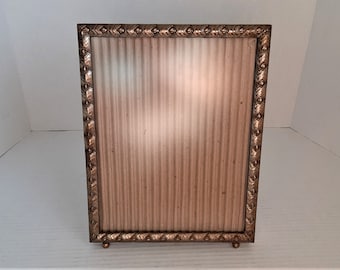 Vintage Brass Metal  Picture Frame 10" by 8".