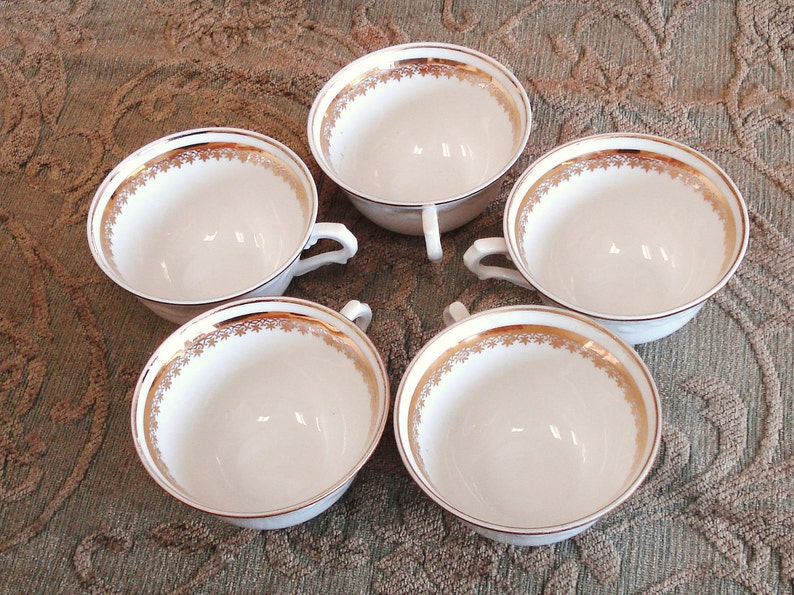 Vintage V A Porcelain Portugal 5 Coffee Espresso Cups. Etsy