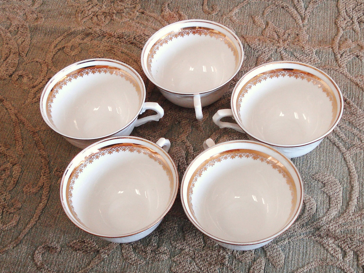 Vintage V A Porcelain Portugal 5 Coffee Espresso Cups. Etsy
