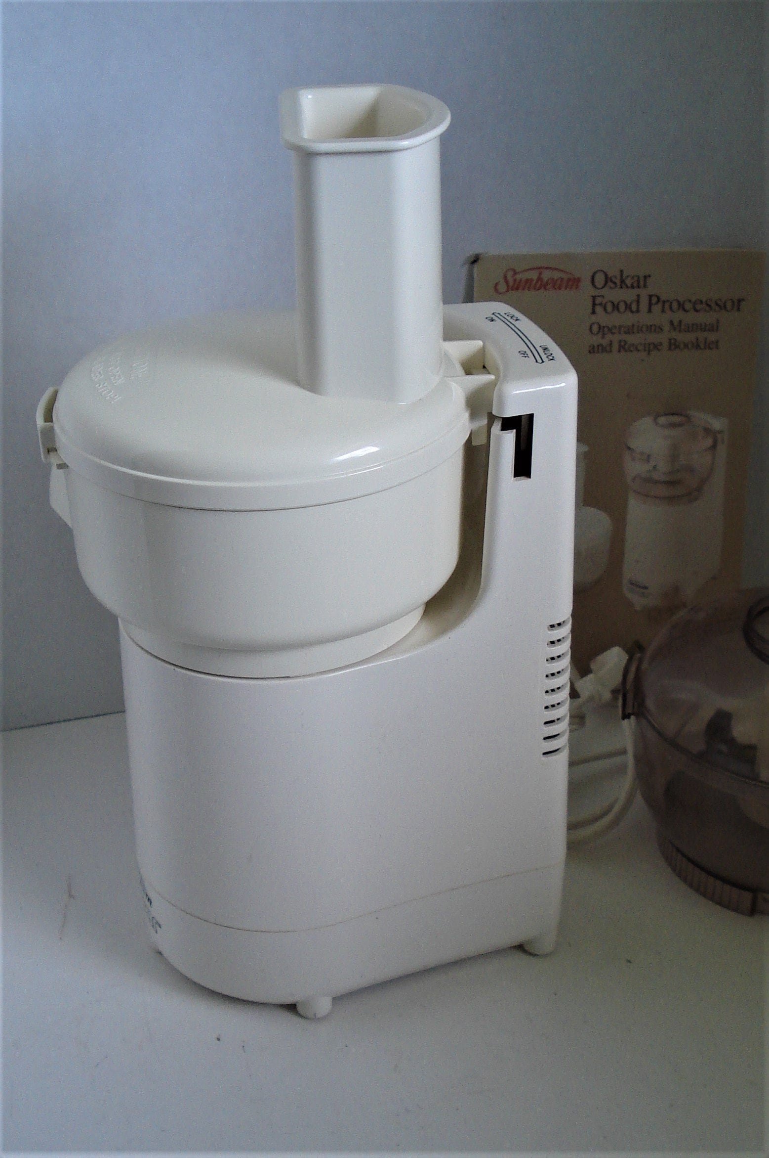SUNBEAM OSKAR Food Processor Model 14081 Complete Set Made in France