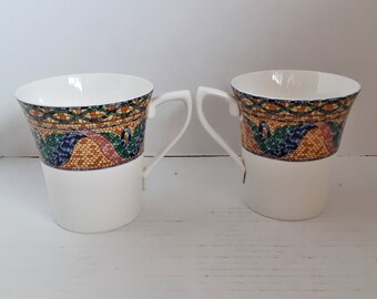 MIKASA Ultima Plus Sao Paulo Pattern HK700 Mugs.