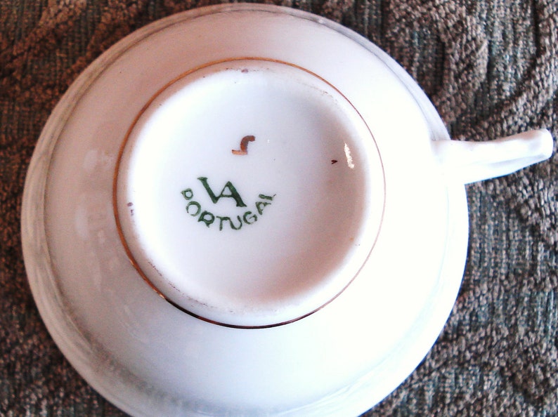 Vintage V A Porcelain Portugal 5 Coffee Espresso Cups. Etsy