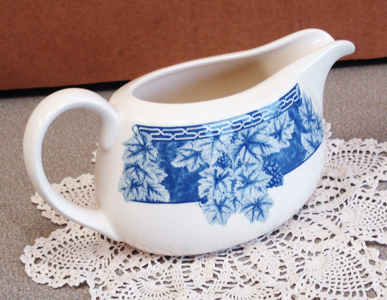 WEDGWOOD Home Vintage Blue Bone China Gravy Boat. Etsy