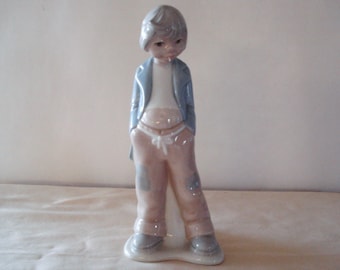 TENGRA Collectible Porcelain Wayward Boy Figurine Spain.