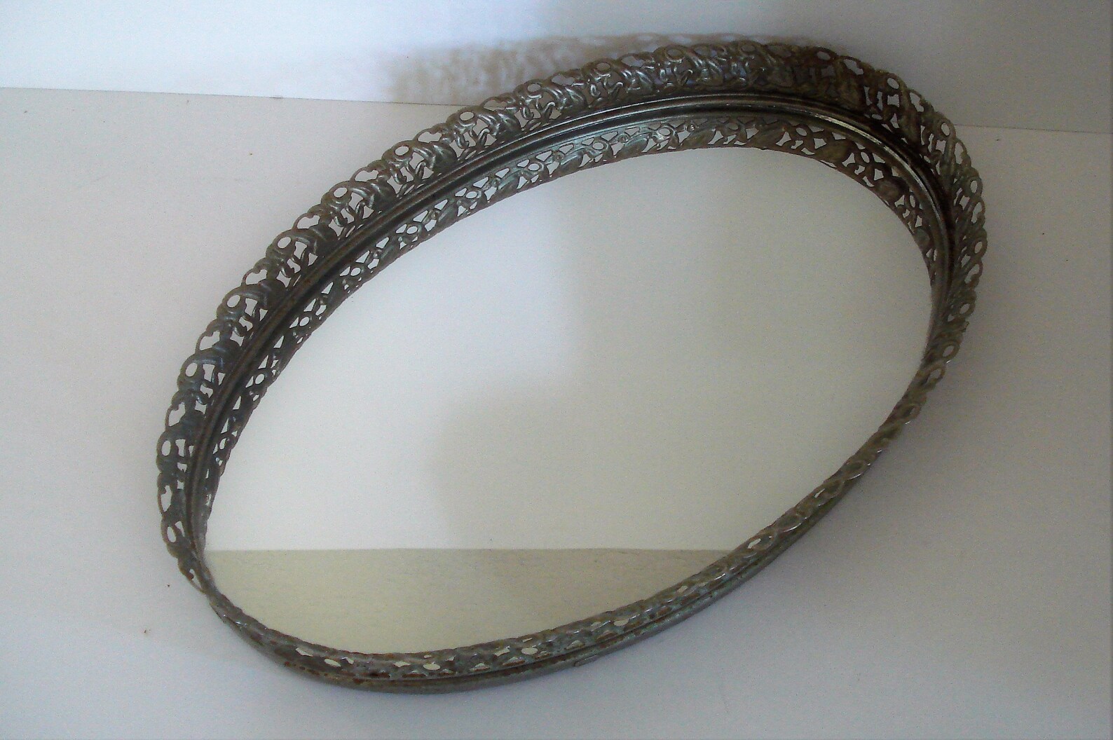 Vintage Mirror Dresser Tray. Etsy