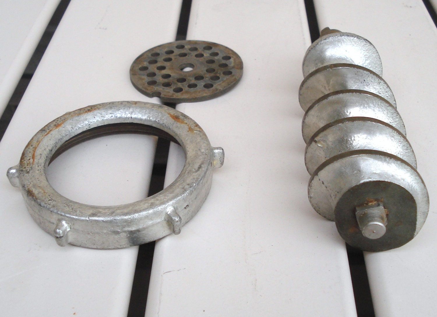 SUNBEAM Meat Food Grinder Head Shaft Disk Retaining Nut Shell Etsy