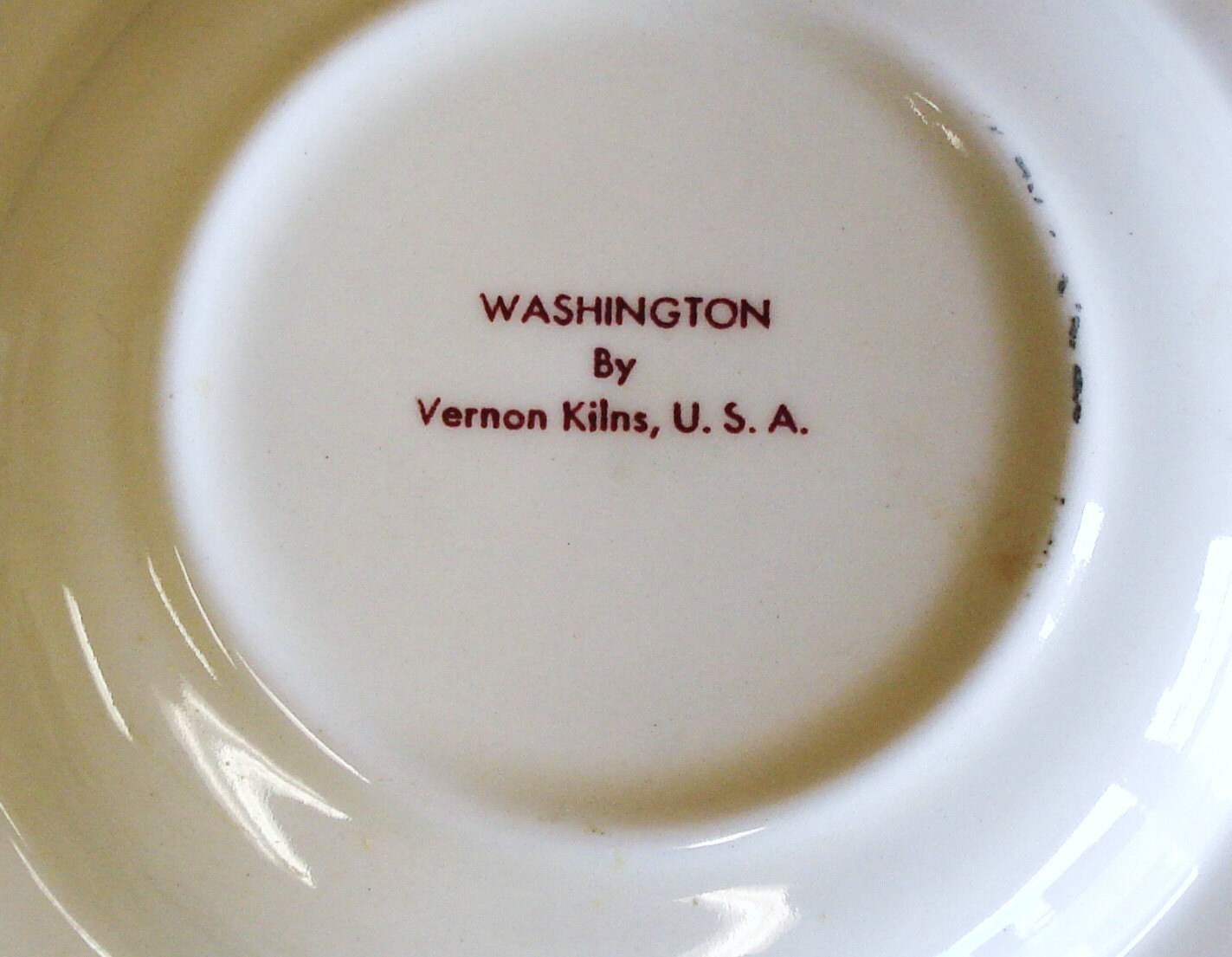 Vernon Kilns Pottery Washington DC Capitol Ashtray. Etsy